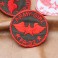 APPLIQUE ARMY-GIRL ROND THERMOCOLLANT - ROUGE/NOIR-
