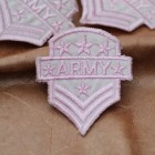 APPLIQUE ARMY THERMOCOLLANT -ROSE- 