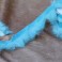 Galon angora peau de lapin - bleu turquoise